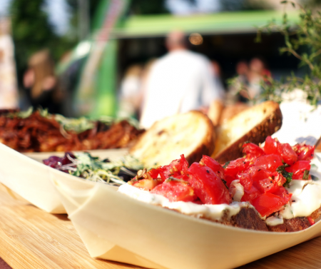 Bruschetta and other street food